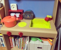 段ボールキッチン簡単手作り