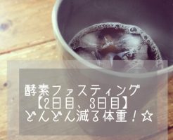 酵素ファスティング 2日目 3日目