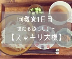回復食 1日目 スッキリ大根