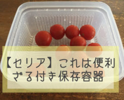 ザル付き タッパー セリア